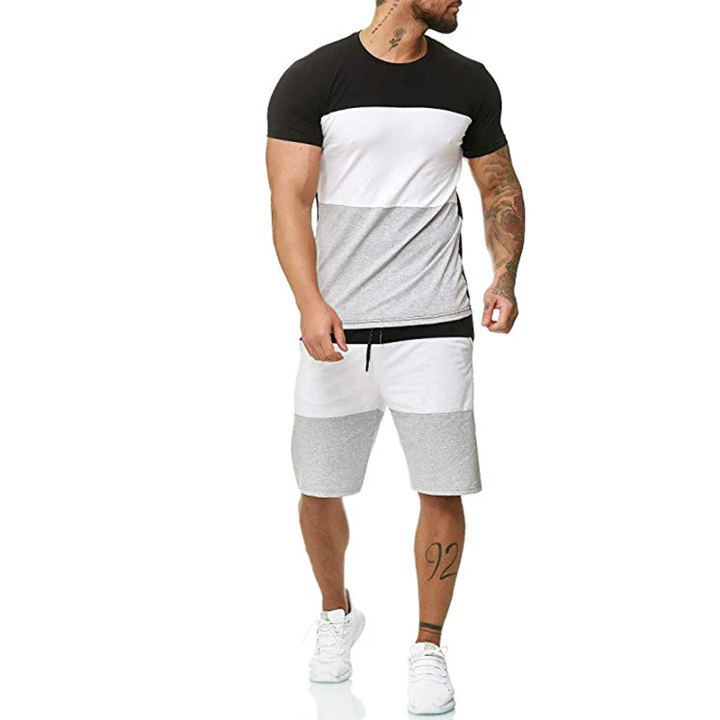 5XL tuta sportiva da uomo set da corsa elastico uomo calcio pallacanestro Tennis set sportivi Fitness tute da palestra abbigliamento da allenamento