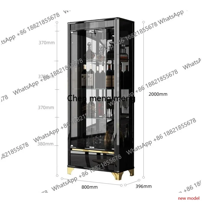 

Antique Atmosphere Wine Cabinet Modern Light Luxury Glass Wine Cabinet Display Minimalist Bar Furniture Drankenkast