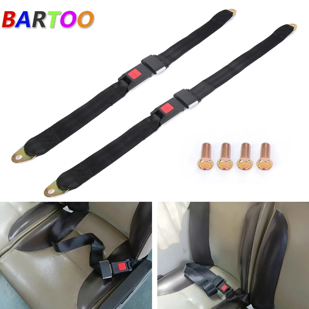Black 4 Point Quick Release Racing Harness Seat Belt BAG119-BK
