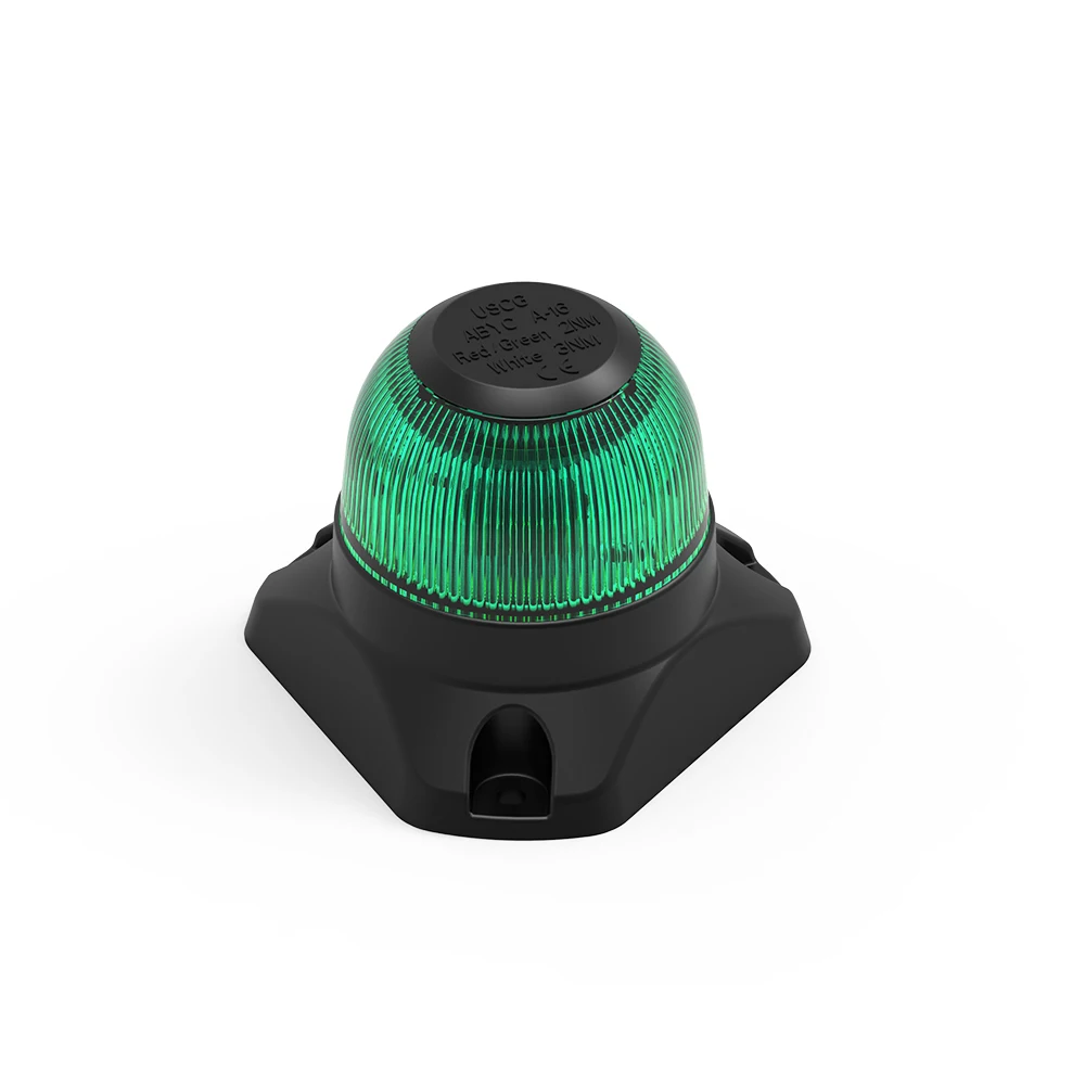 

10-30V LED Marine Light Anchor 360 Degree All-Round Lamp Green 3 Nautical Mile Visibility Fold Down Stern Light for Boat