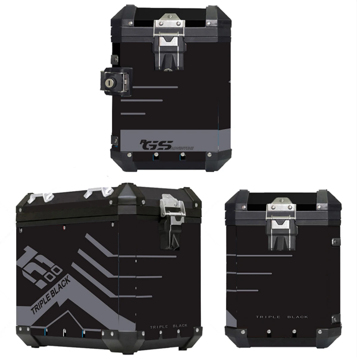 Motorcycle Stickers For R1200GS R1250GS ADV GSA  ADV Decorative Aluminum Alloy Box Sticker Decal Set aluminium pannier