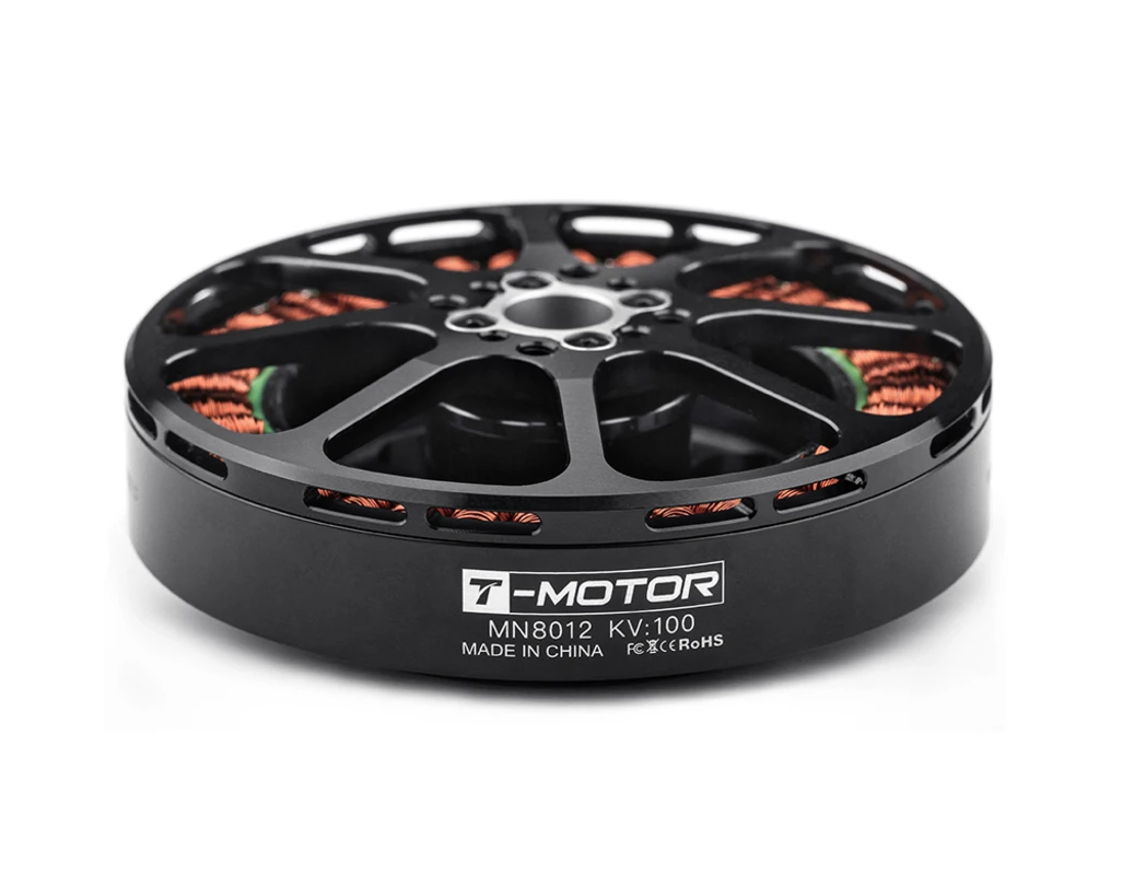 

T-MOTOR Antigravity MN8012 KV100: максимальная тяга 11,8 кг, сверхлегкий эффективный бесщеточный двигатель 351 г для многороторного и БПЛА с фиксированным крылом