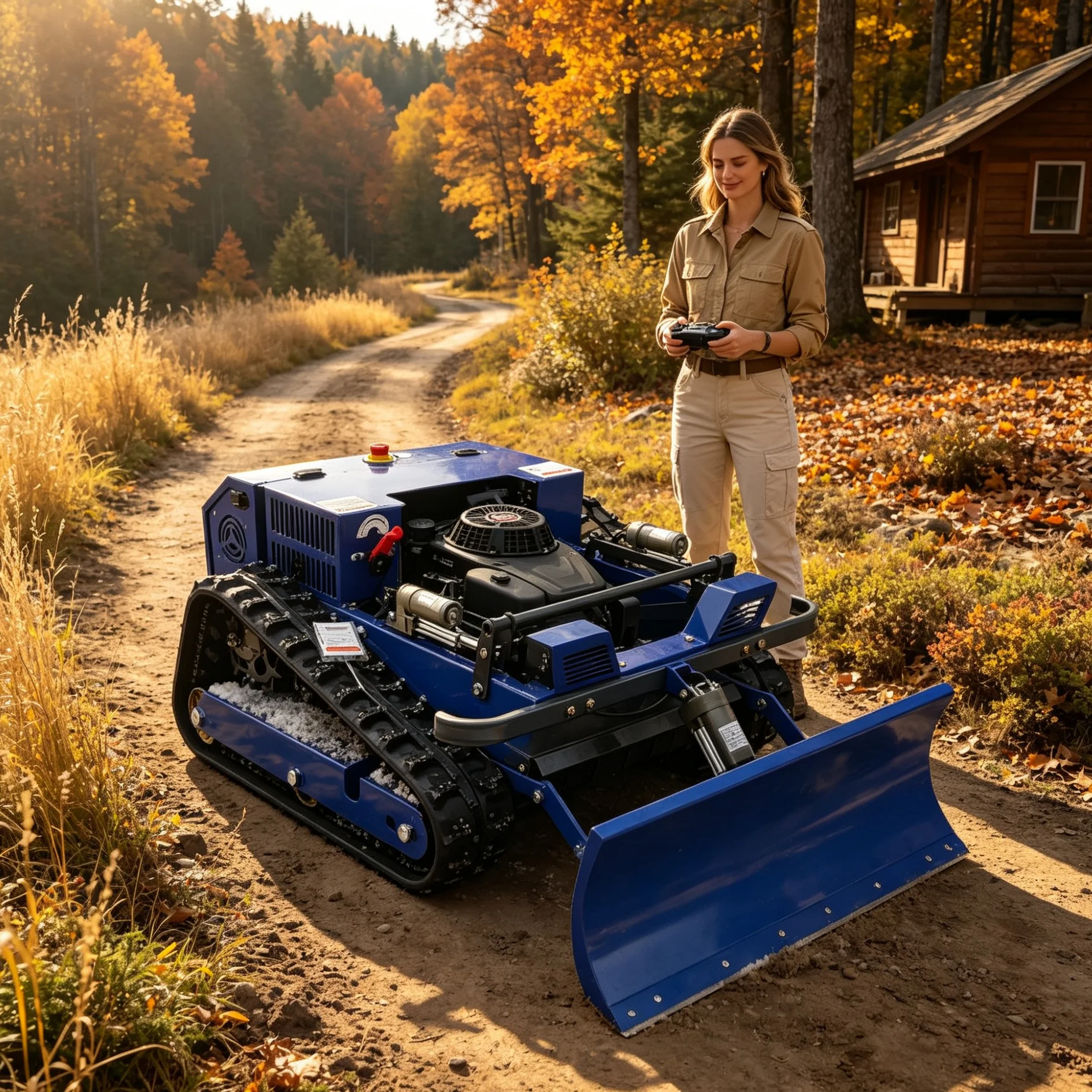 Customized For Residential Green Space Wireless Crawler Lawn Mower, Human‑Centered Design For Quiet Daily Mowing