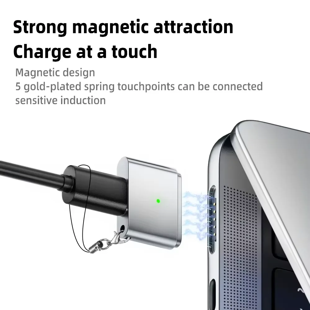 100W USB-C to MagSafe 3 Magnetic Adapter for MacBook Air/Pro M1 M2 M3 M4 Fast Charging Cable