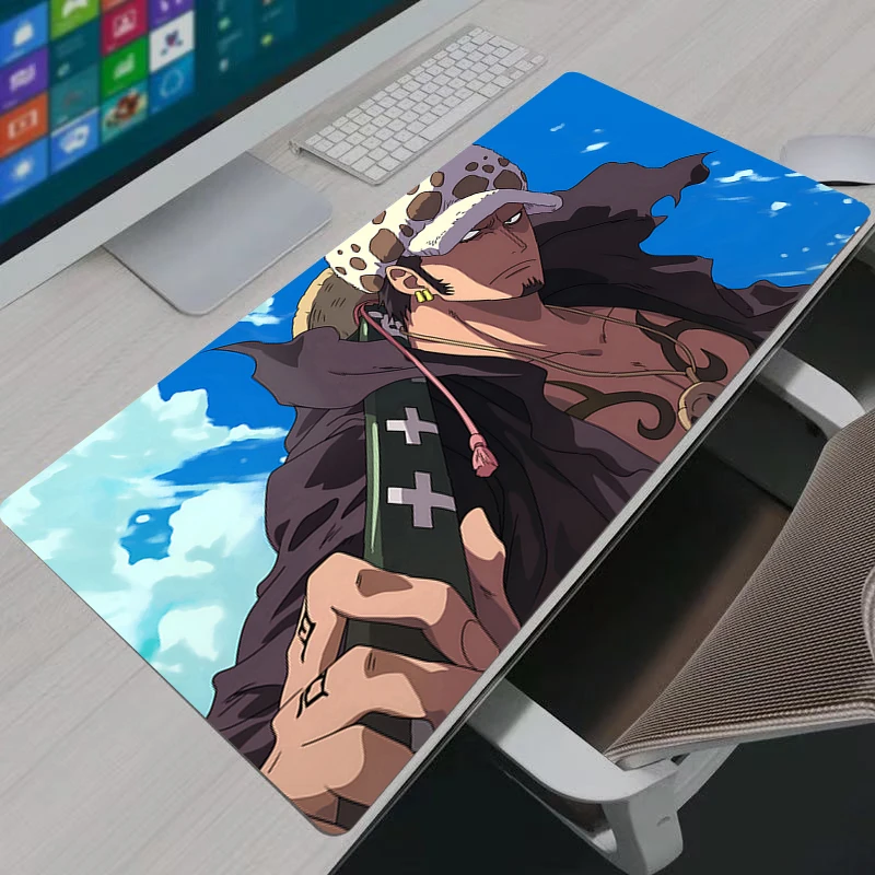 Alfombrilla de ratón para juegos, alfombrilla de ratón HD para ordenador de casa, alfombrilla para teclado, alfombra antideslizante para oficina, alfombrillas de ratón Trafalgar D Water Law de una pieza