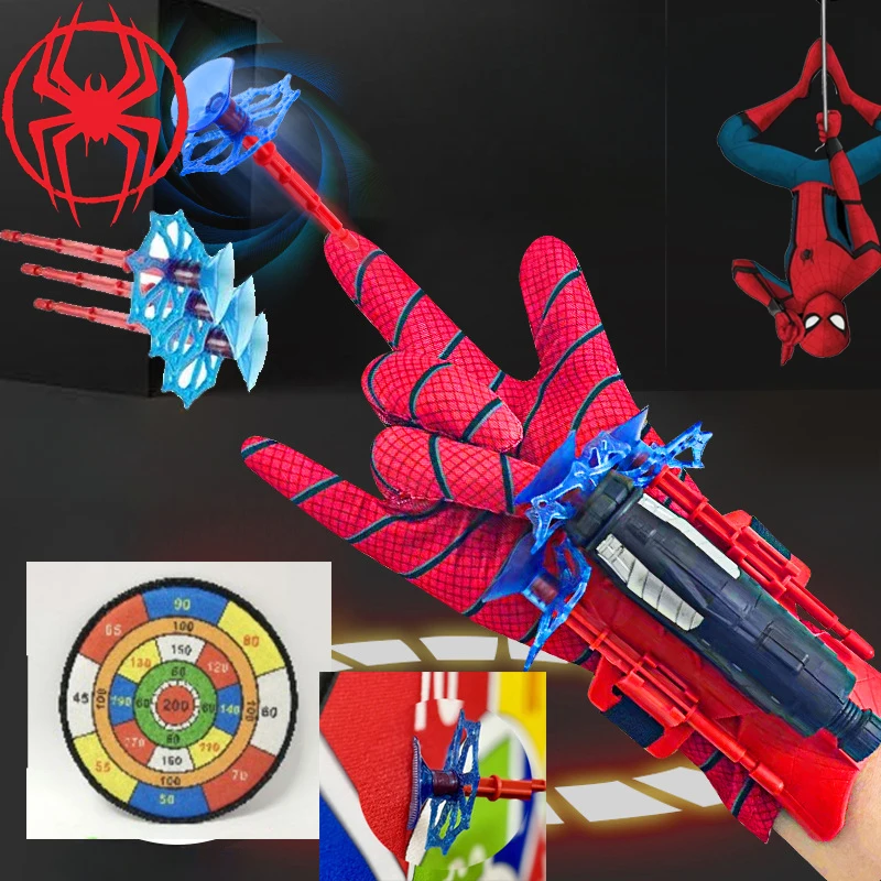 

Delicate Disney Fashion Trend Spidered Man Kids Plastic Cosplay Glove Launcher Set Hero Launcher Wrist Toy for Boys Halloween