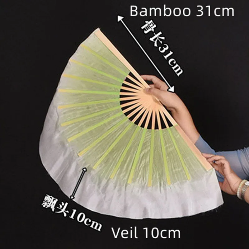 41 سنتيمتر الكلاسيكية زهرة الياسمين الرقص مروحة الصينية يانغكو الكلاسيكية راقصة الأداء مروحة اليد 2 قطعة يانغكو الحدث ساحة الرقص