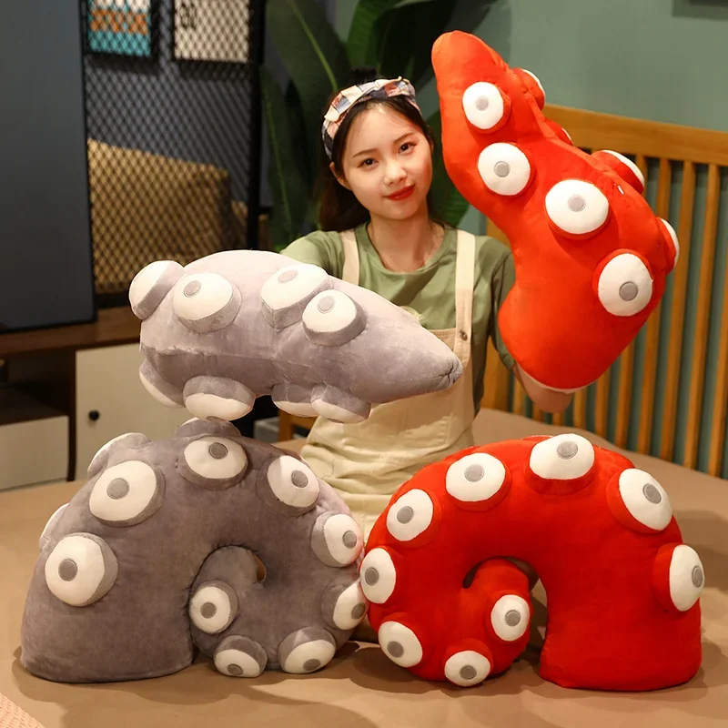 New Simulated Octopus Tentacles Plush Throw Pillows Soft Warm Hands and Feet Tentacles Dolls Funny Room Decor Gifts for Kids