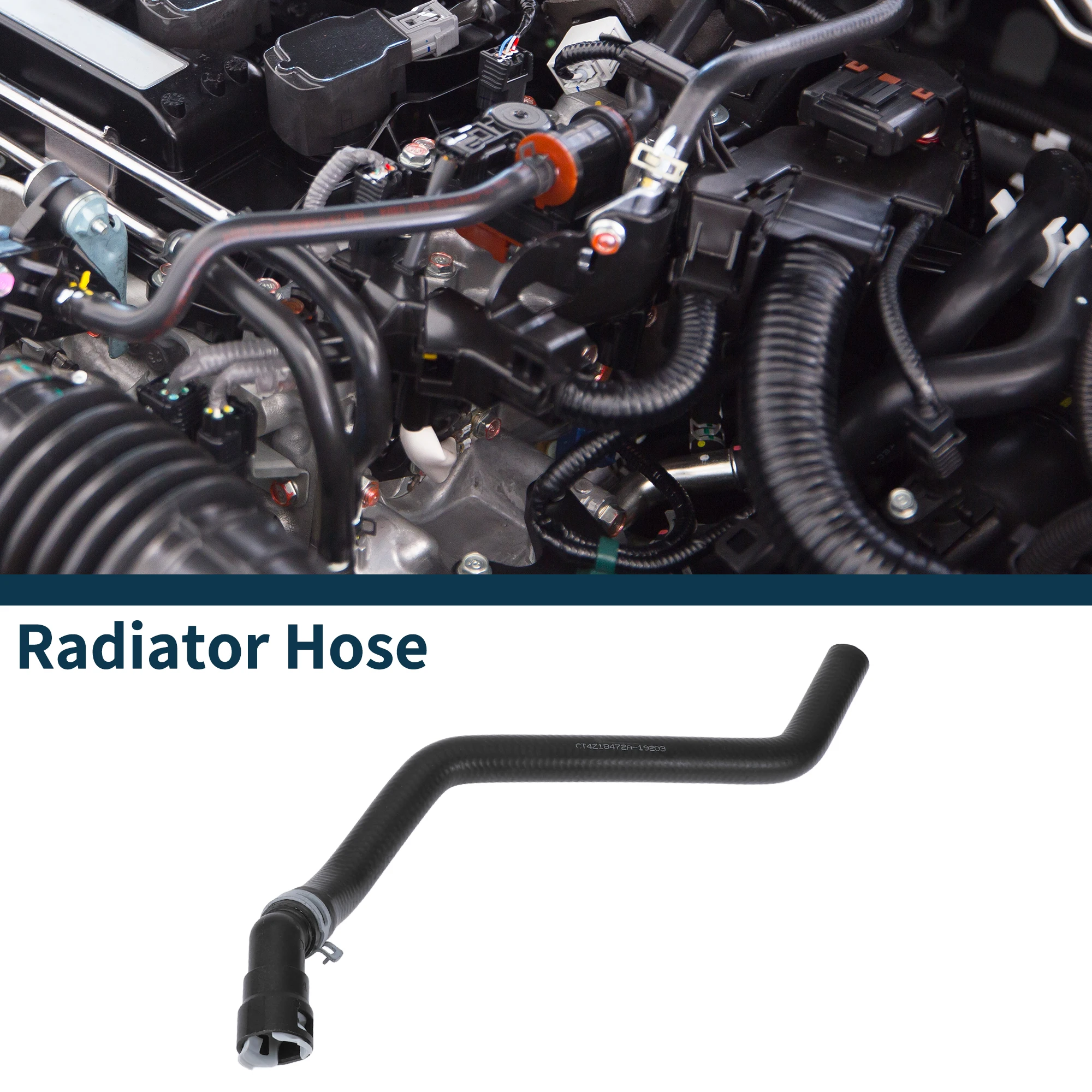 

UXCELL Radiator Hose Warm Air Inlet Pipe for Ford Edge 12-15 No.CT4Z18472A Rubber 1 Pc