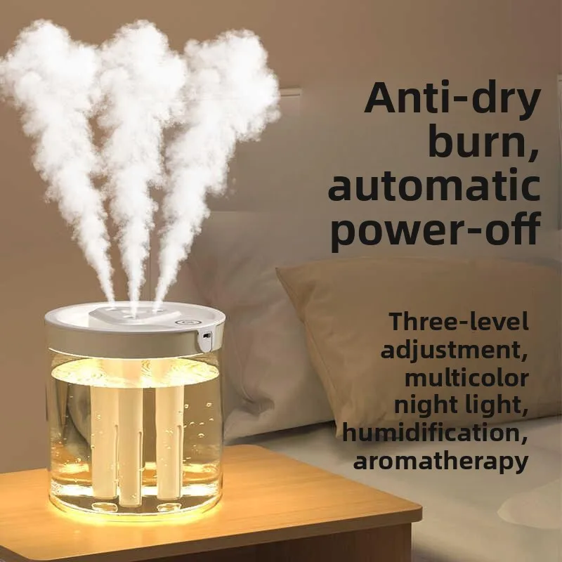 

Portable Bedroom Air Humidifier Pure Plug-In Aroma Machine Large Fog Output Home Use Quiet Air Purifier
