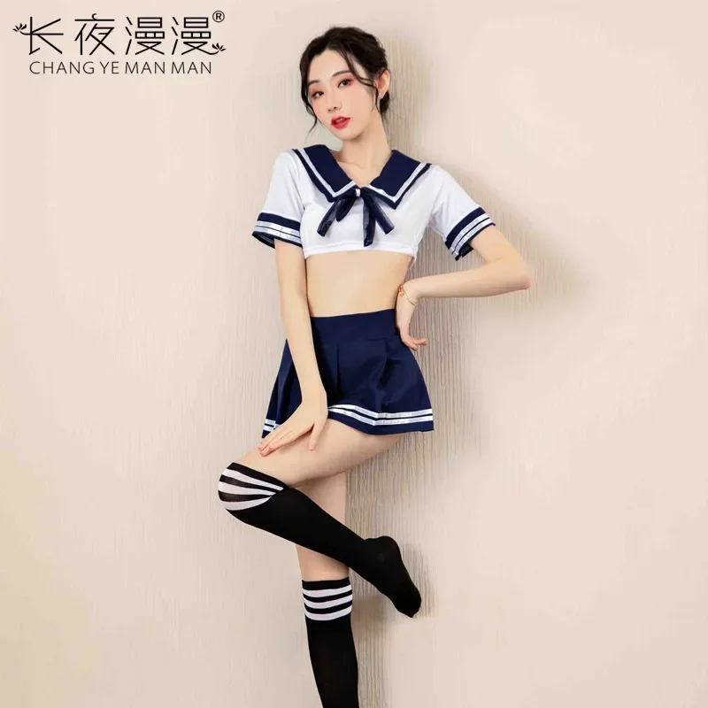 Japan/Korean Costume Schoolgirl Lingerie Dirndl School Cute Costumes Women Cosplay Halloween Uniforms JK Clothing Sets