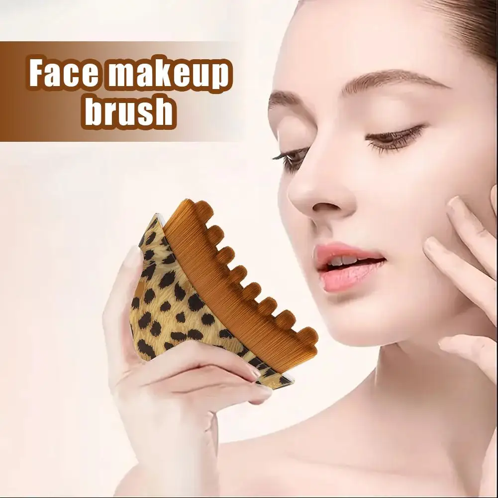 Brosse de maquillage et de massage lymphatique 2 en 1 pour le visage – Outil de raffermissement détox à poils souples pour soulager les poches