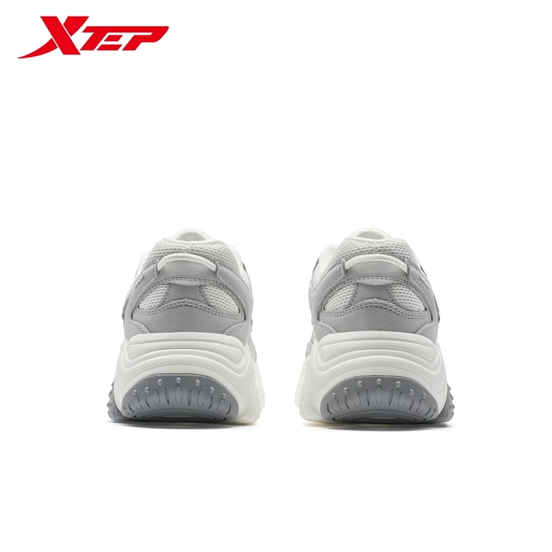 Xtep Volcano Women Casual Shoes 2025 Spring Comfortable Wrapping Lightweight Mesh Retro Urban Outdoor Sport Shoes 975118320052