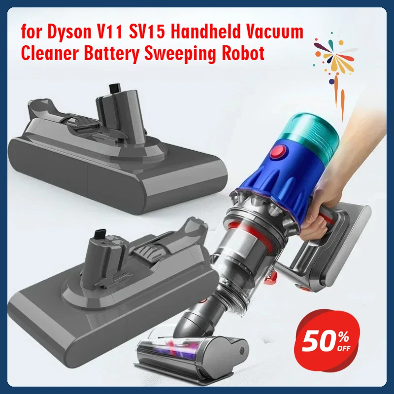 

For Dyson Vacuum 6000mAh Battery for Dyson Torque Drive Extra V11 Complete Extra V11 Fluffy Extra V11 Animal V15