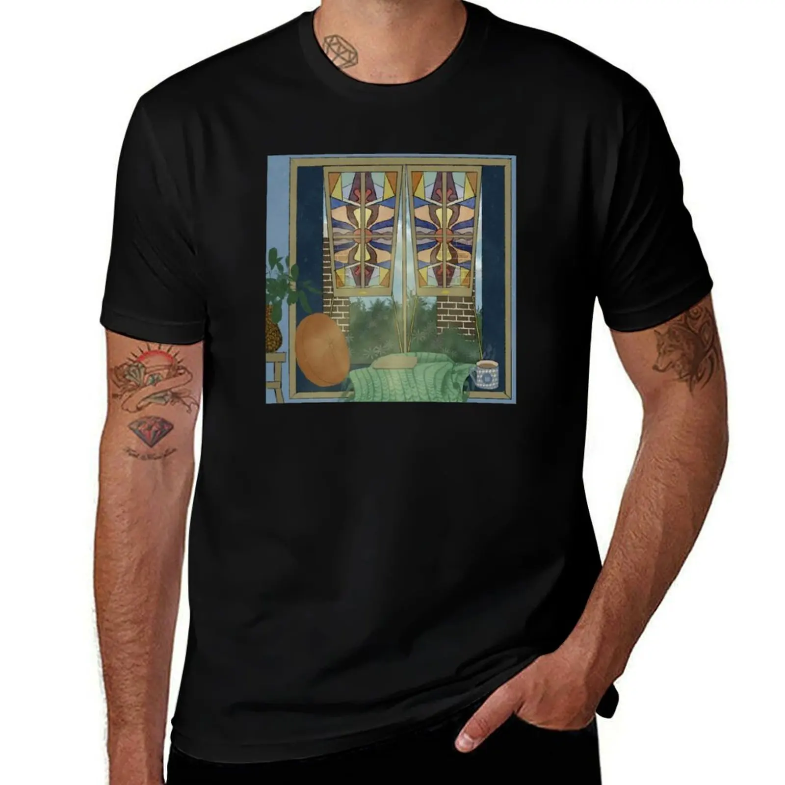 

Cozy nook T-Shirt Blouse anime clothes street wear T-shirts for men cotton