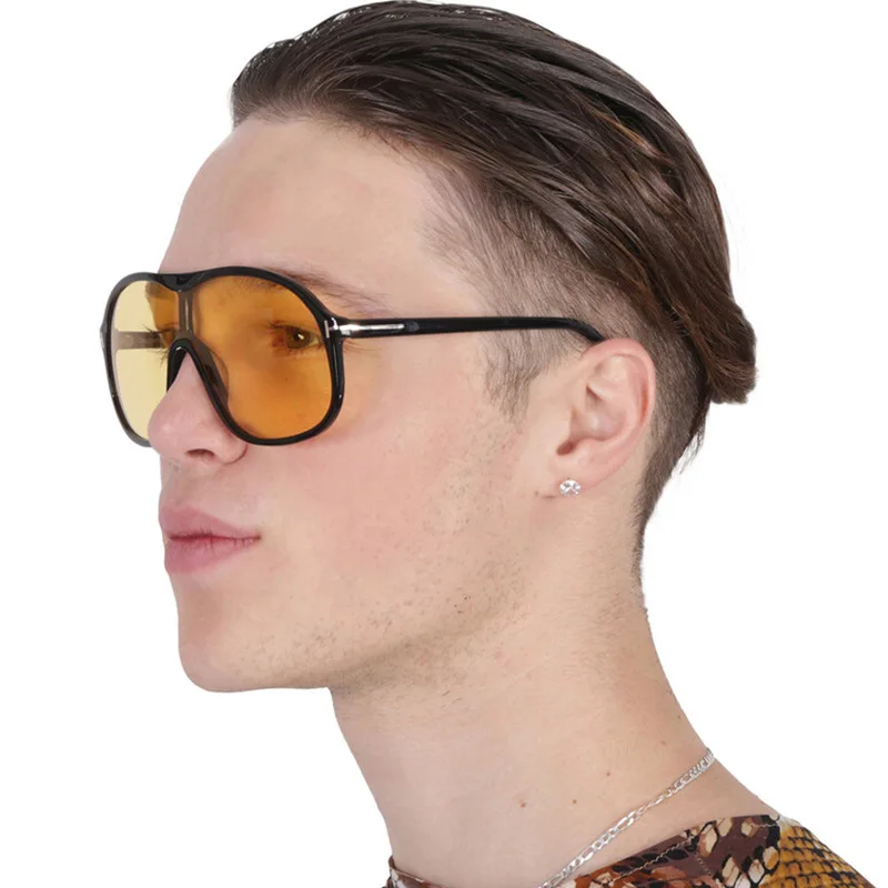 Oversized Y2K Pilot Sunglasses Women For Men Luxury Brand Designer Vintage Sun Glasses Popular Punk Big Frame Rivet Shades UV400 image 4