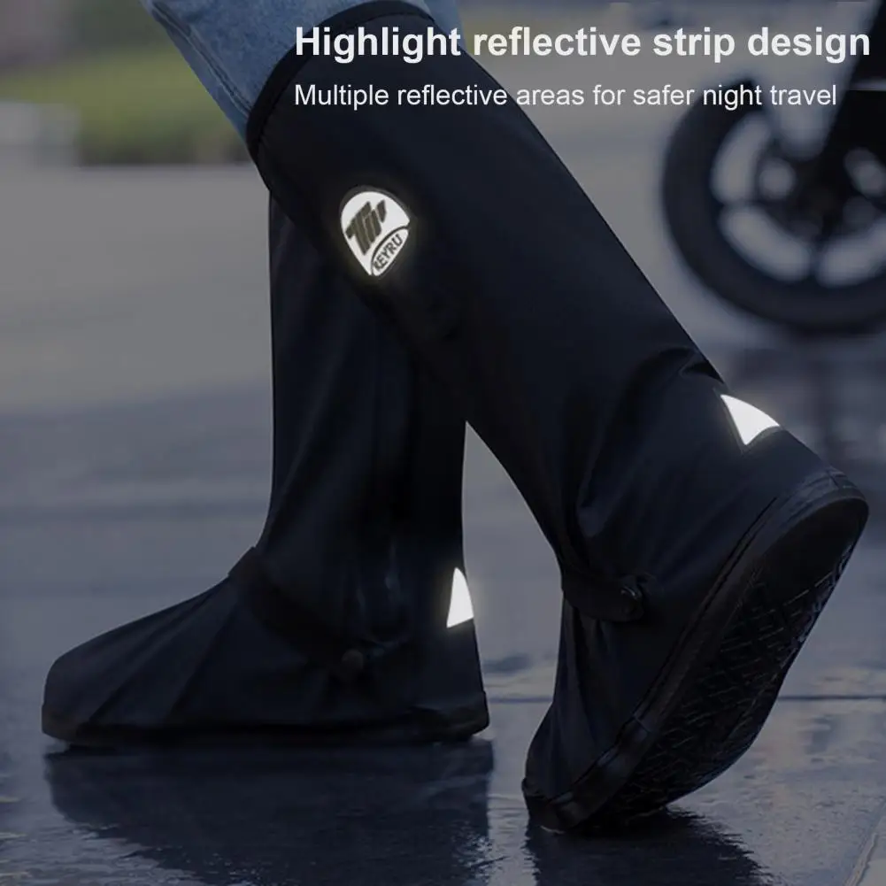 Rain Boots Covers Waterproof Shoe Covers Waterproof Rain Shoe Covers with Anti-slip Adhesive Tape Smooth for Men for Rainy