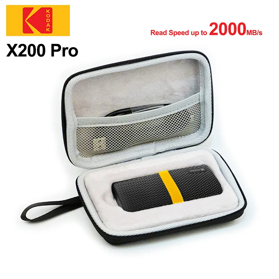 Kodak X200 Pro Portable SSD 2TB 1TB USB 3.1 Type-C External Drive Hard Disk 512GB 256GB Solid State Drive For Laptop Macbook PC