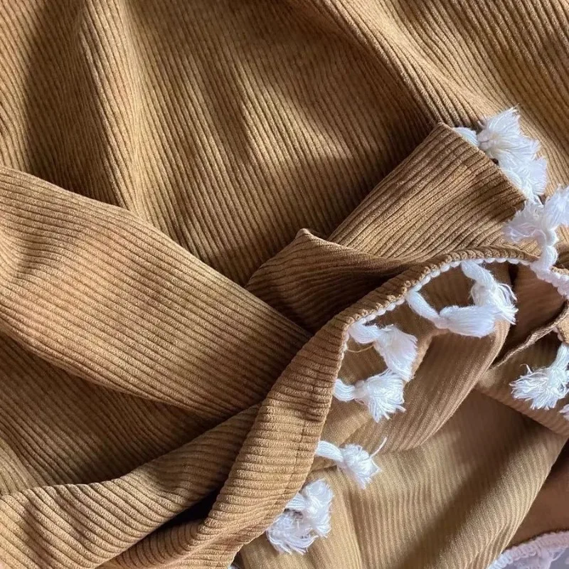 2025 Nuovi abiti chic Gonne A-ling spesse a vita alta da donna