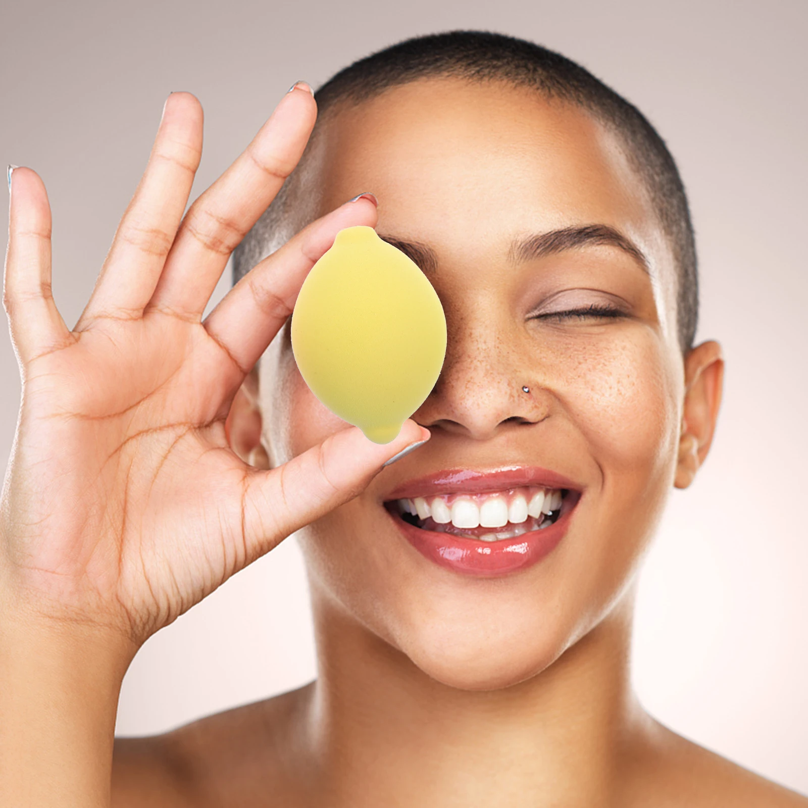 

4 Pcs Makeup Sponges Fruit Beauty for Foundation Blending Lemon Mini Face Tools Miss
