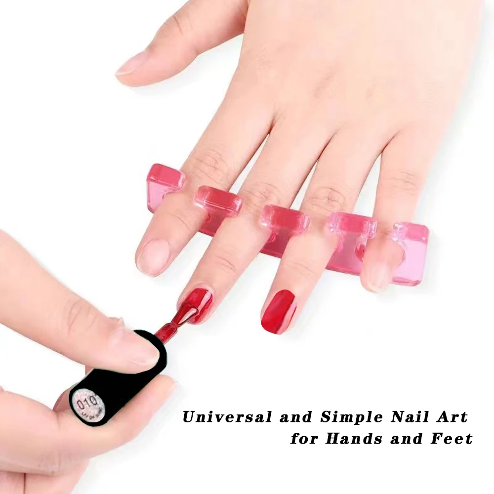 Silicone Soft Finger Toe Nail Art Toe Separators Fingers Foot Sponge UV Gel Polish Manicure Pedicure Pack Nail Kits Beauty Tools