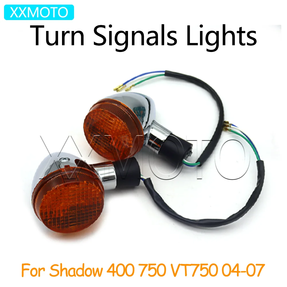 For HONDA Shadow 400 750 VT750 2004 2005 2006 2007 Motorcycle Turn Signals Lights Indicators Blinker Lamp Accessories