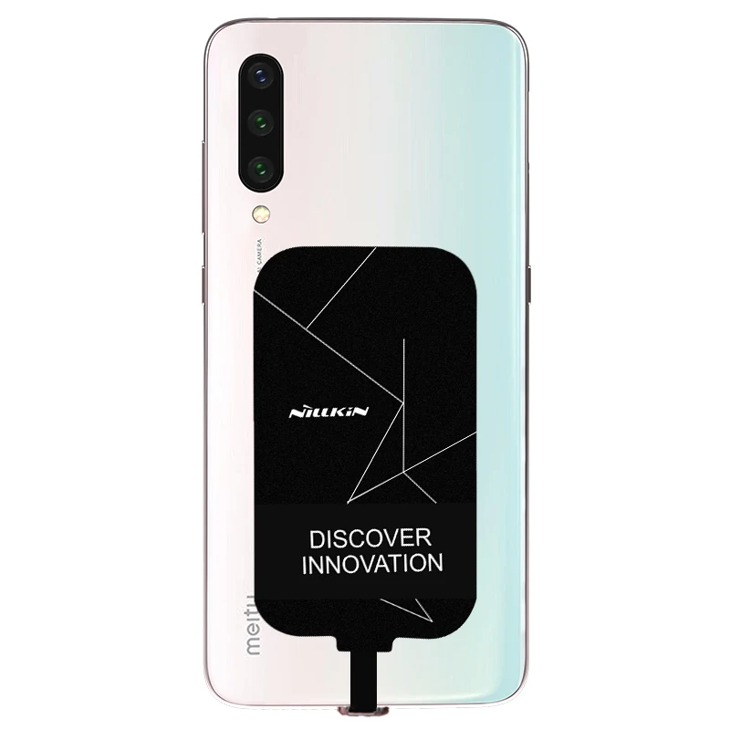 Penerima Pengisi Daya Nirkabel Universal NILLKIN, Ramping 0.3Mm, Steker Berlapis Emas Antigores, Pengisi Daya Qi Portabel untuk Semua Ponsel