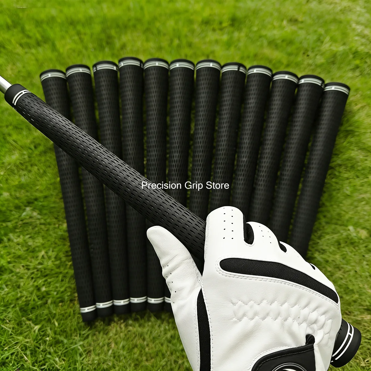 JUMBO MIDSIZE STANDARD UNDERSIZE Heren en Dames Zwart Golfclubgrepen Irons Woods Universeel Slijtvast Antislip Golfgreep - afbeelding 1