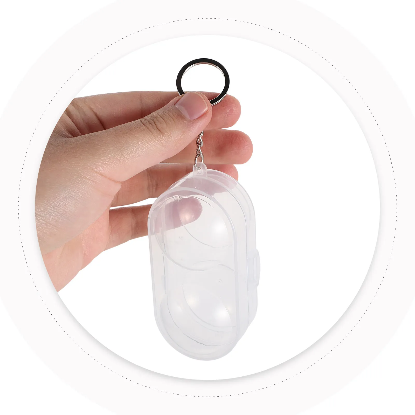 

3Pcs Clear Plastic Table Tennis Ball Carry Box Portable Storage Holder for Ping Pong Balls with Textured Bottom Stackable