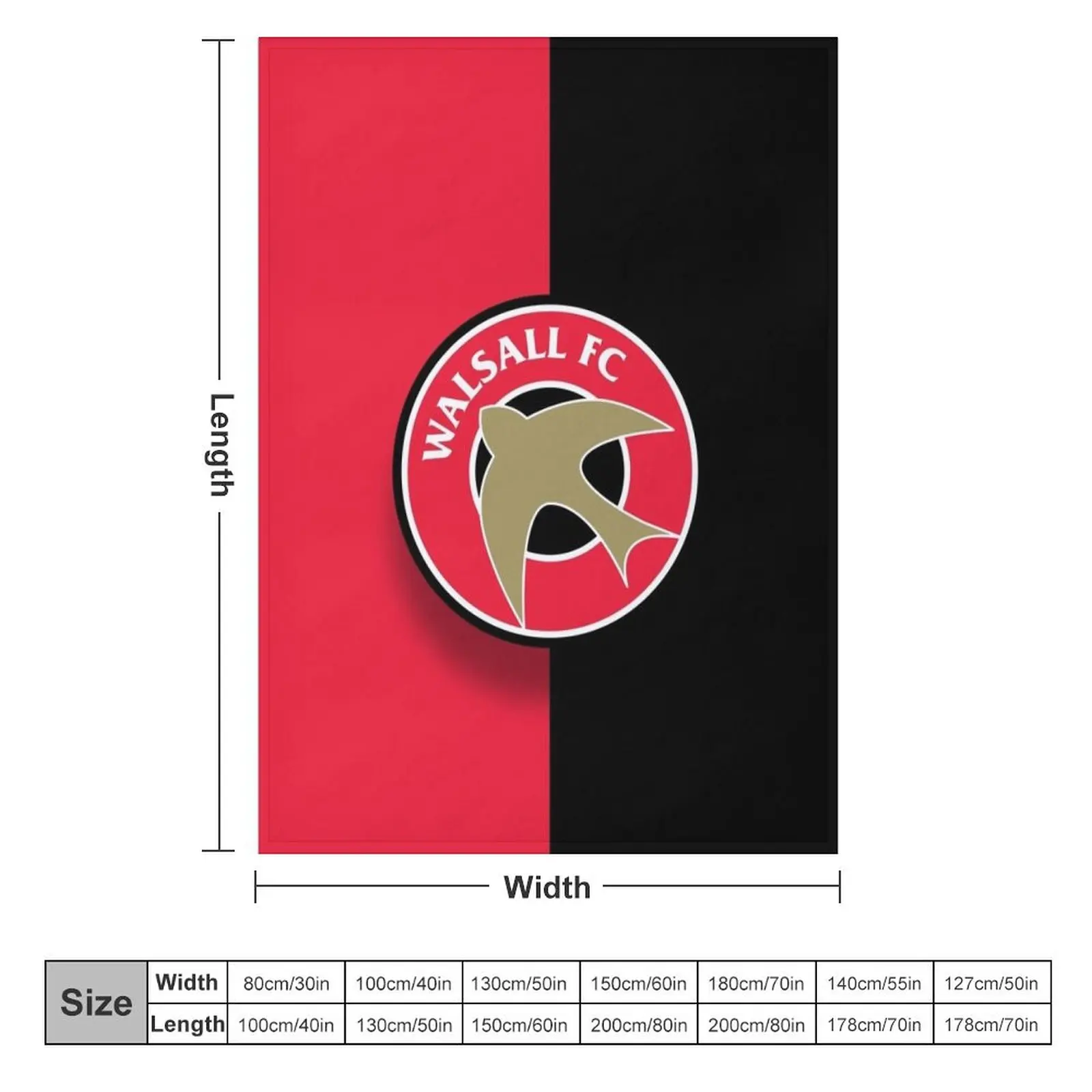 walsall fc fansart Throw Blanket Giant Sofa Personalized Gift Blankets