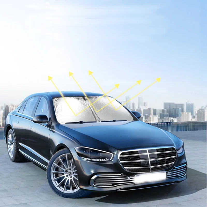 

YT9116 Утолщенное серебряное покрытие, солнцезащитный козырек на лобовое стекло автомобиля, автомобильный козырек, индивидуальный логотип, оптовая продажа с фабрики, складной солнцезащитный козырек для автомобиля