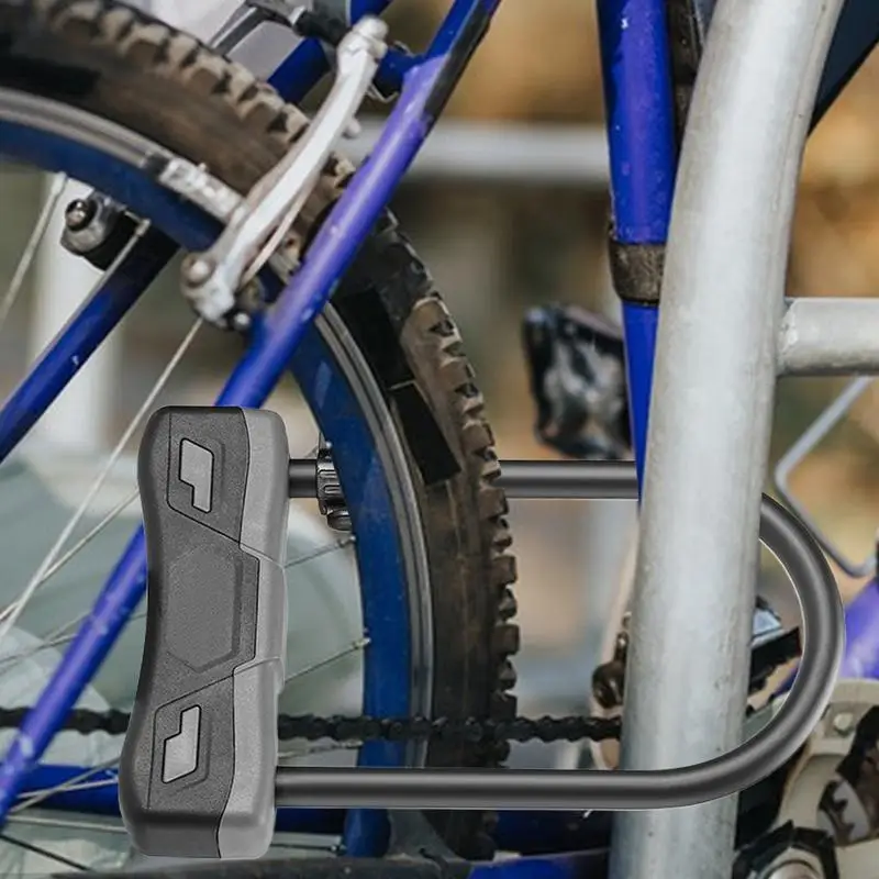 

U Lock Bike Heavy Duty Anti Theft Bike U Lock With Key Motorcycle Accessories For Handlebar Rack Mountain Road City Travel Kids