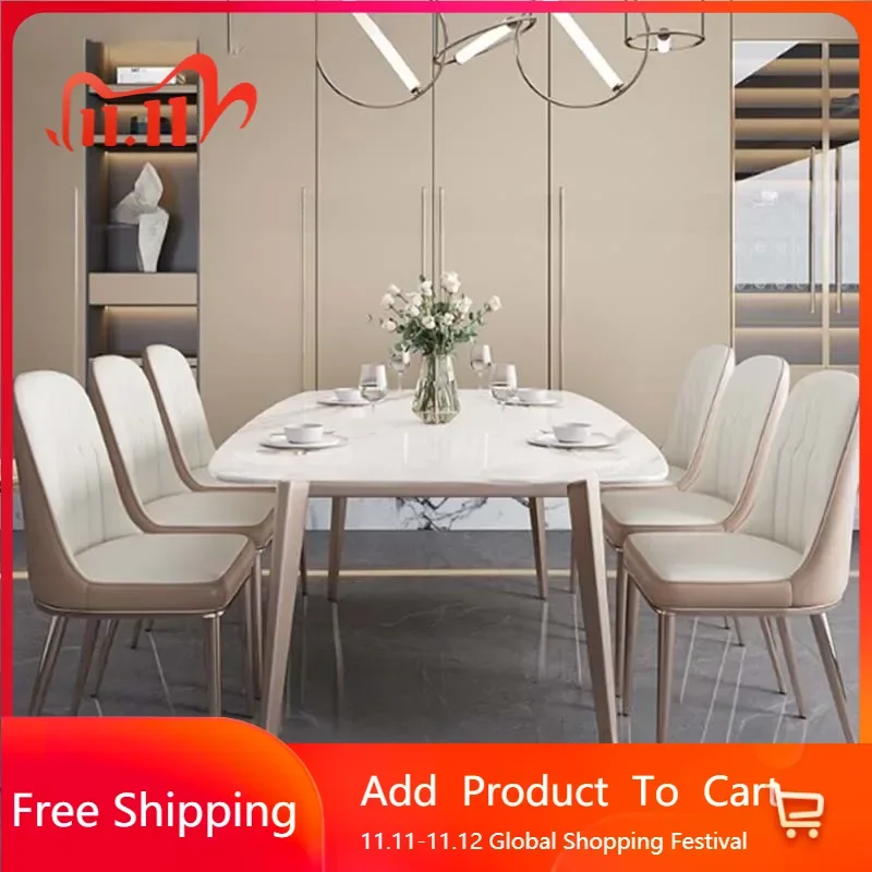 

Ресторан Европейский обеденный стол Прямоугольный деревянный дизайн Роскошный стол Ресторан Современная вилла Кемпинг Muebles Уникальная мебель