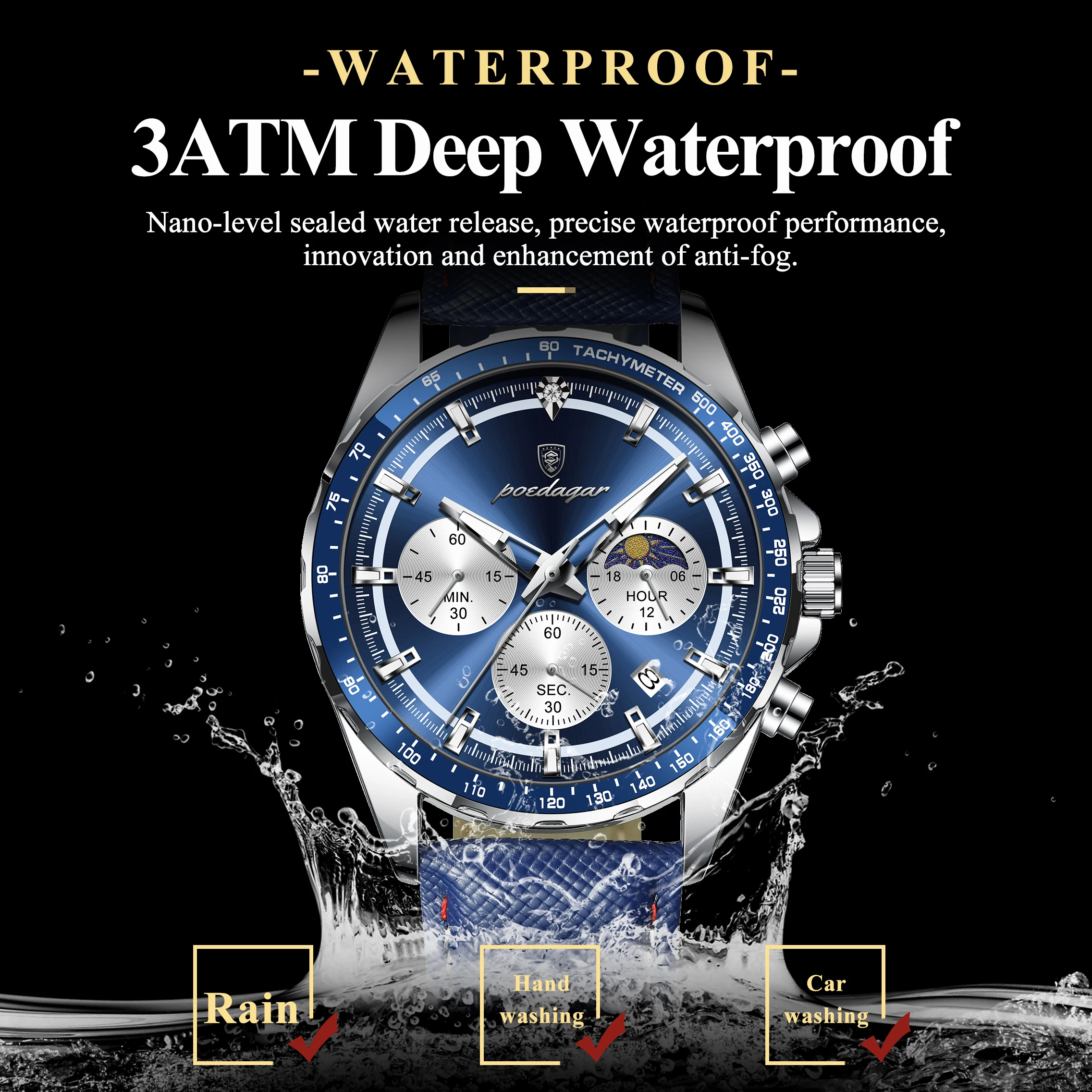 POEDAGAR Top Sports Men Clock - Men'S Fashion Magazine ulasan dan harga
