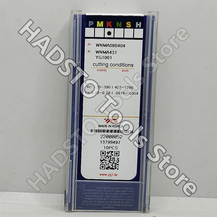 Imagem -03 - Inserções Originais do Carboneto do Cnc de yg Transformando Inserções Wnma080404 Wnma1001 Wnma080404 Yg1001 Wnma080412 Wnma431 Wnma432 Wnma433