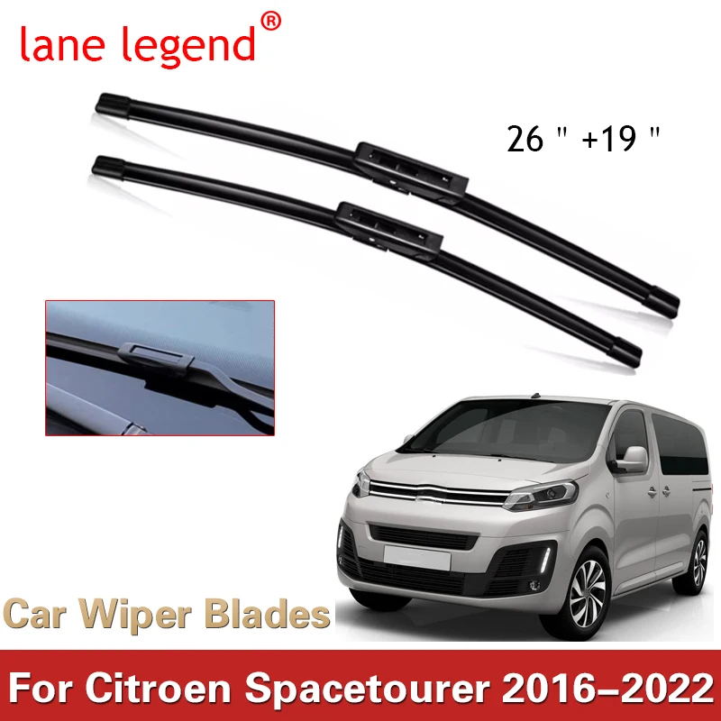 Car Front Wiper Blade For Citroen Spacetourer 2016 2017 2018 2019 2020 2021 2022 Washer Windscreen Windshield Accessories Window