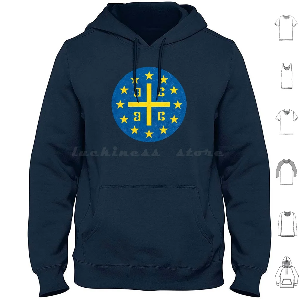 European Eu Byzantine Empire Flag Hoodies Long Sleeve European Byzantine Empire Flag Eu Europe Byzantine Roman Standard