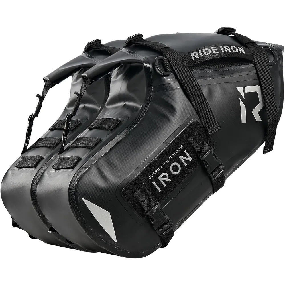 

Мотоциклетные седельные сумки, водонепроницаемые двухсторонние седельные сумки 28 л (14 л * 2) для большинства приключенческих спортивных мотоциклетных стоек с модульной сумкой