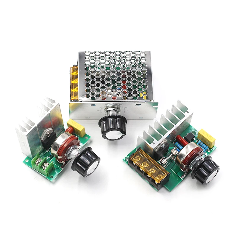 4000W SCR high power AC motor electronic voltage regulator module dimming speed regulation temperature regulation 220V