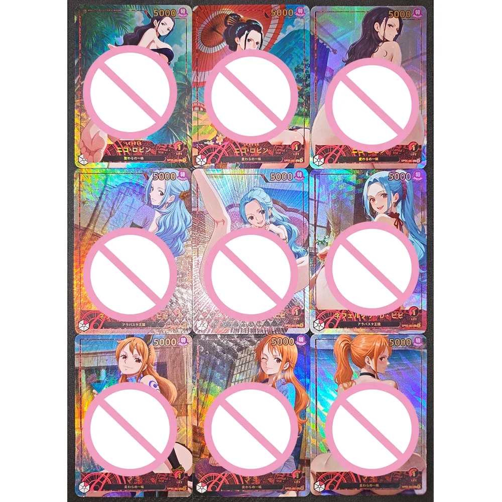 Sammelkarte DIY ACG One Piece Naruto Goddess Story Anime Power Yamanaka Ino Nami Sexy Spiel Spielzeug Festival Geburtstagsgeschenk