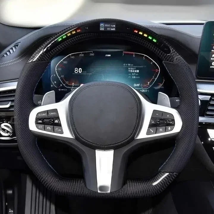 

G20 Carbon Fiber Led Steering Wheel for Steering Wheel G Series G30 G80 G38 Led Rpm Carbon Fiber Steering Wheel Ohc Motors