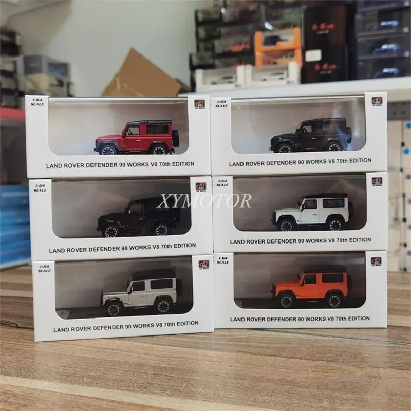 

ЖК дисплей 1:64 для Land Rover Defender 90 Works V8 70-я Юбилейная литая модель автомобиля игрушки хобби дисплей коллекционные украшения