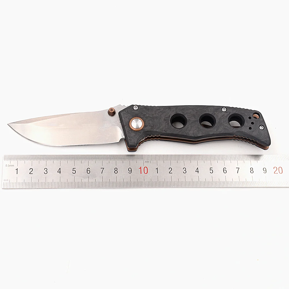 Good Foam JUFULE 2023 SIBERT Mini Adamas 273 Carbon Fiber Mark CPM MAGNACUT Blade Copper washers Camp Hunting Tool Folding Knife