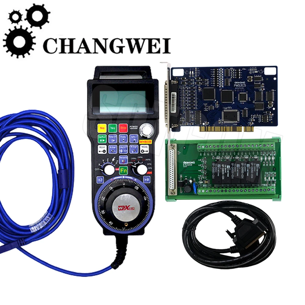 

Cnc Pm53c Ncstudio 3-axis Controller Control Card With Xhc Lhb03b Wired Mpg Handwheel Compatible With Weihong V8 Newcarve