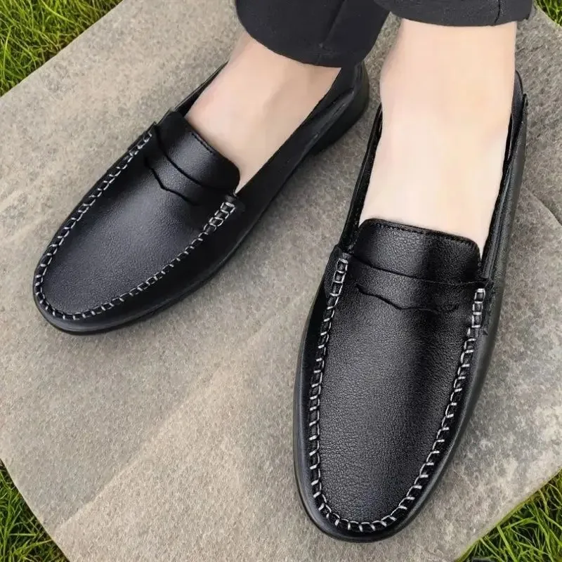 

Повседневная деловая обувь, модная классика, обувь Doudou с ленивой педалью, качественные повседневные деловые лоферы