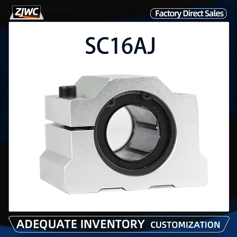 

1PC SC16AJ SC16UUAJ Linear Motion Ball Bearing Slider Block Bushing SMA16AJ Linear Shaft CNC 3D Printer Parts