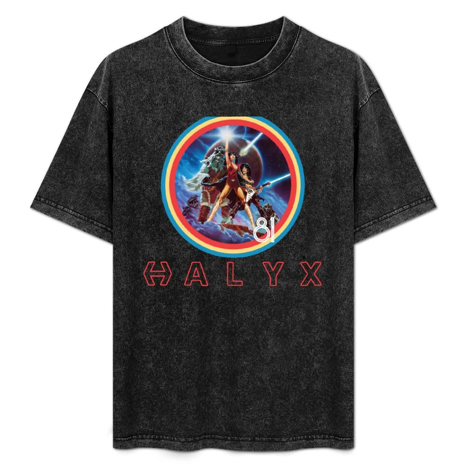 

Halyx Circle Iron-On Red T-Shirt Basic Solid Color Short Sleeve Cotton Top