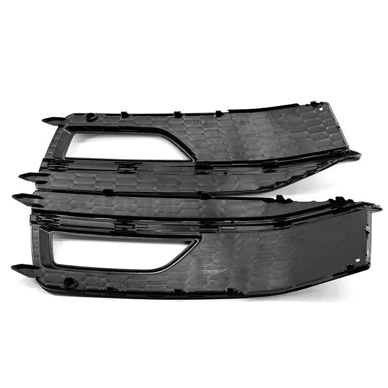 2Pcs Car Front Bumper Fog Light Covers Honeycomb Modified Lamp Frame For Audi A4 B8.5 S-line 2012-2016 Not Fit Standard Models