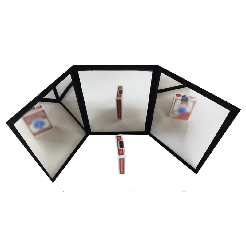 3-Way Mirror Practicing Magic Mirror Magic Tricks Accessories for Beginner for Card Magic Gimmick Illusions Magic