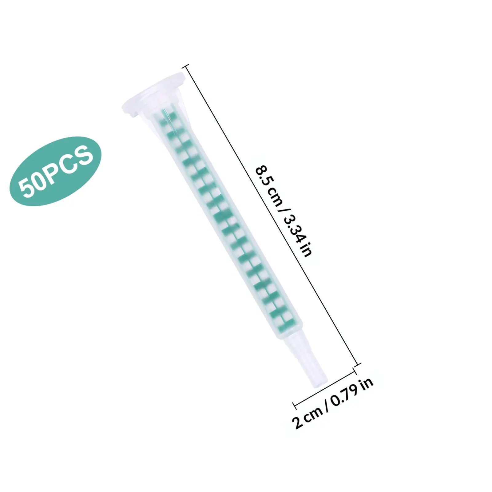 50Pcs Epoxy Mixing Tube Square Bayonet Connector Portable Glue Applicator Reduced Waste Resin Mixing Nozzle for DIY Home Use - view 3
